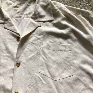 Tommy Bahama Cream Silk Button Down Men’s Size XXL